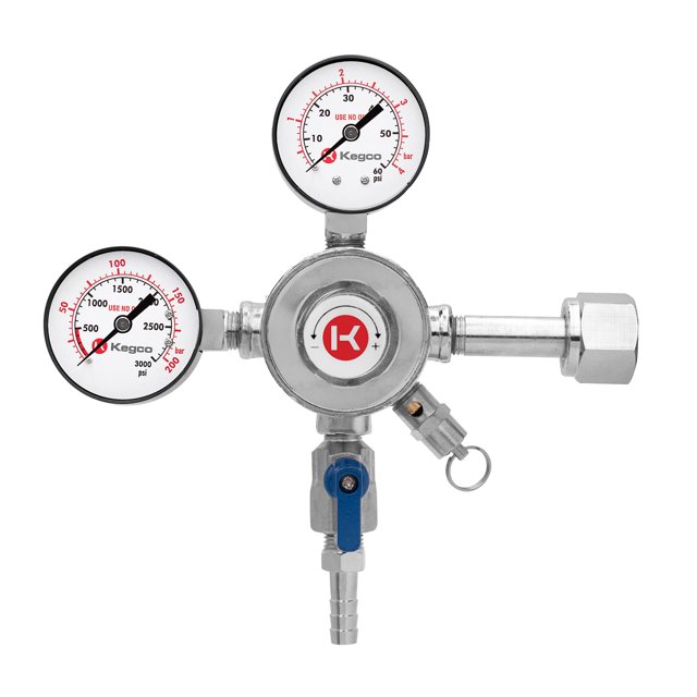 Regulador para cerveza de barril Kegco KC LH-542 Premium Pro Series