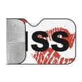 thumbnail image 2 of YFYANG Front Windshield Sun Shade, Romantic Red Lip Kiss Foldable Car Visor for Cars, Trucks, SUVs, Small, 2 of 9