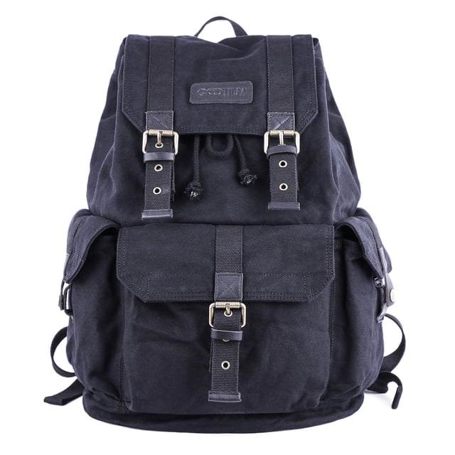 Mochila Gootium 21101BLK de lona especialmente de alta densidad