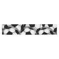 thumbnail image 2 of MKHERT Black Soccer Table Runner for Office Kitchen Dining Wedding Party Home Decor 14x72 inch, 2 of 3
