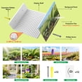 thumbnail image 3 of BlissBox 6-Pack Floating Shelves for Wall Compatible with Lego Building Bricks, Flower Garden Theme Background Panel, 5x5.5inch Dual-Sided 16x17 Studs for Toy Brick Storage and Display, White, 3 of 9
