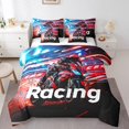 thumbnail image 1 of YST Dirt Bike Comforter Set Queen, 7 Pieces Motorbike Sport Bed In A Bag Racing Motorcycle Bedding Racer Extreme Sports Bed Set, 1 of 1