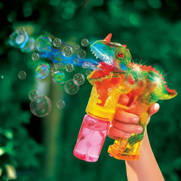 Play Day Dino Bubble Blaster with Lights and Sounds, Includes