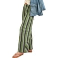 thumbnail image 3 of High Waist Women Striped Print Patchwork Loose Casual Pants Wide Leg Trousers, 3 of 5