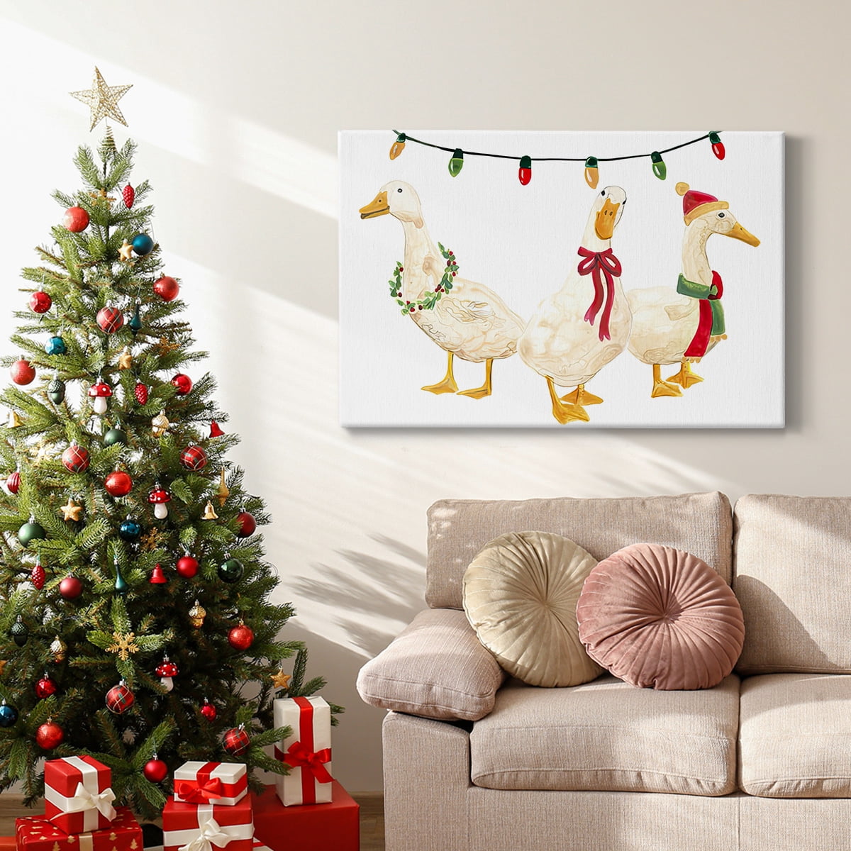 Merry Quackmas Collection A- Gallery Wrapped Canvas