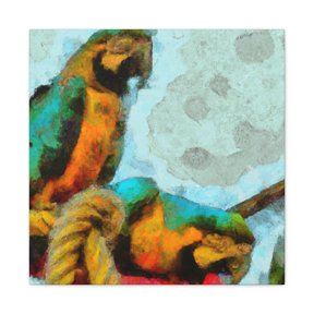 Macaws in Harmony - Canvas