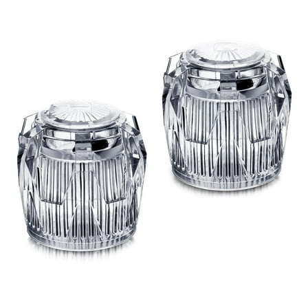 Adjustable Temperature Shower Knob Set 2 Reinforced Handles   Mounting Screws for House Bathroom Faucets