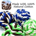 thumbnail image 3 of Pelotas de cuerda Otterly Pets de juguete para perros, algodón natural, raza grande, 3 of 10