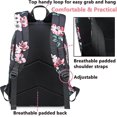 thumbnail image 4 of Mochila escolar para mujer YUANXCMXG mochila floral estilo retro 11,81 x 15,9 x 5,51 pulgadas, 4 of 4