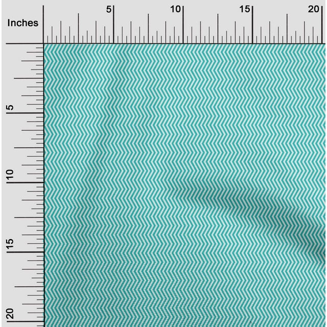 oneOone Cotton Poplin Fabric Chevron Geometric Print Fabric By The Yard 56 Inch Wide