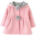 thumbnail image 4 of MINKIDFASHION Baby Girls Winter Autumn Cotton Warm Jacket Coat Pink 3T, 4 of 7