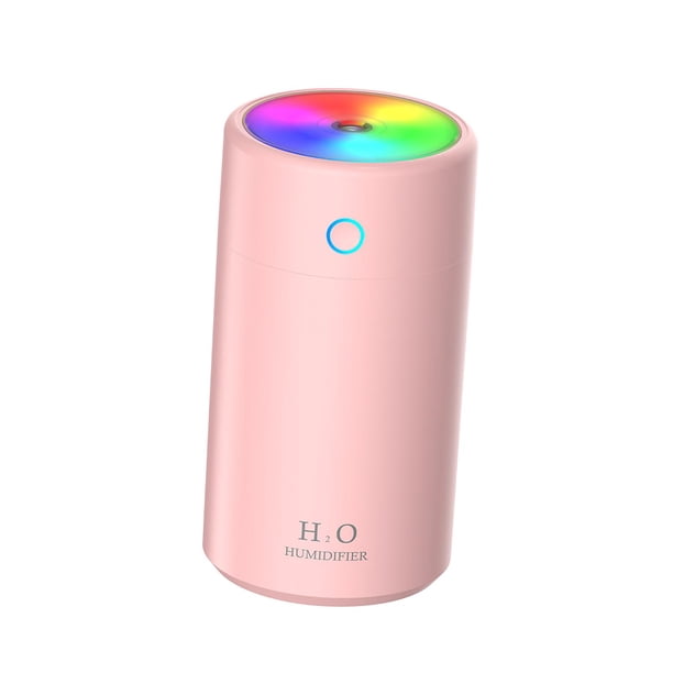 Mini humidificador portátil con USB 2 modos de niebla 400ml Personal Quite Desktop Sprayer para , el auto, la Rosado