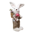 thumbnail image 1 of Figura de conejo de Pascua, decoración de jardín, bonito regalo de Pascua, estatua de conejo de pie para masculino, 1 of 9