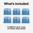 thumbnail image 3 of Braun Clean & Renew Refill Cartridges CCR, Replacement Shaver Cleaner Solution for Clean&Charge Cleaning System, Pack of 6, 3 of 15