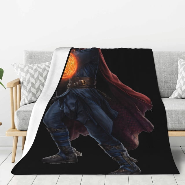 Mantas de franela suave y acogedora de Doctor Strange para adultos, manta ligera y lavable para sofá, cama, oficina, mantas de felpa cálidas para todas las estaciones