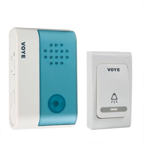 Wireless Door Bell Kit Portable Doorbell 1 Remote Push Botton 1 Plugin Digital Receiver Battery
