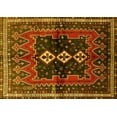 thumbnail image 1 of Ahgly Company Machine Washable Indoor Rectangle Persian Yellow Traditional Area Rugs, 3' x 5', 1 of 4