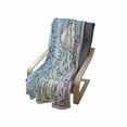 thumbnail image 4 of Saying Soft Flannel Fleece Throw Blanket, Listen to the Rhythm of the Falling Rain Lettering with Doodle Ornates and Clouds, Cozy Plush for Indoor and Outdoor Use, 60" x 80", Multicolor, by Ambesonne, 4 of 6