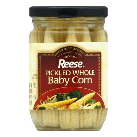 (6 Pack) World Finer Foods Reese  Baby Corn, 7 oz (Best Corn In The World)