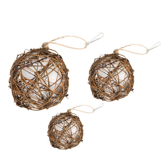 SEWCHICS Hummingbird Nesting House Cotton Brown For Courtyards 3Pcs