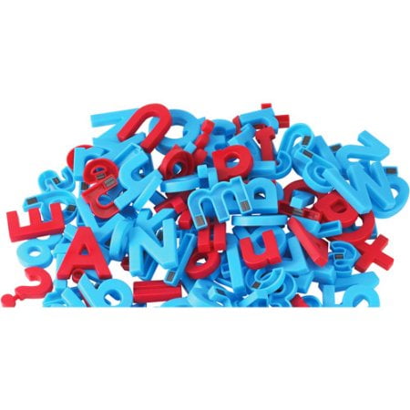 Educational Insights Color-Coded Alphamagnets and Mathmagnets, 214 Pieces