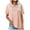 Pink, variant on Spring Tops for Women Workout Tops Plus Size Women Fashion Women's Summer V-Neck Short Sleeve Cotton Linen Solid Casual T-shirt Blouse