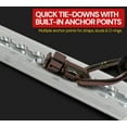 thumbnail image 6 of 4 Pack Heavy Duty Aluminum 4ft Flanged L-Track Trailer Universal Tie Down Rail for Enclosed, Utility Trailers, Cargo Vans - Recessed Installation, 11 Mounting Holes - Silver, 6 of 13