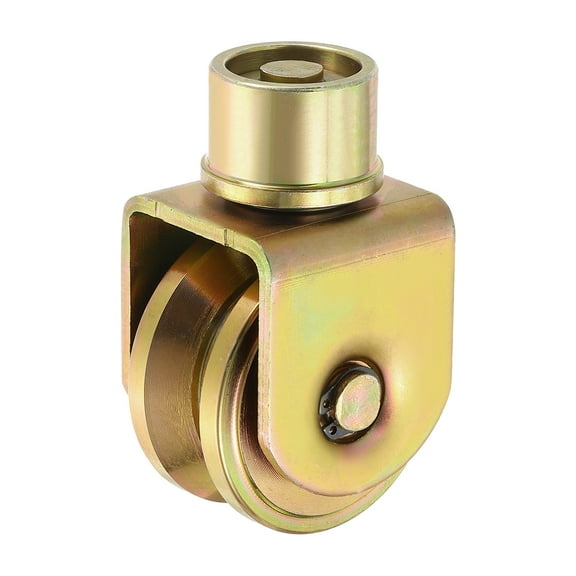 2.3 Inch Sliding Gate Wheels, 1Pack 360-Degree Rotational V Groove Caster, Gold