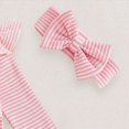 thumbnail image 5 of TOWED22 Infant Newborn Baby Girl Clothes Outfits Ruffled Long Sleeve Romper Pants Set Headband Toddler Clothing 3Pcs,3-6 M, 5 of 7