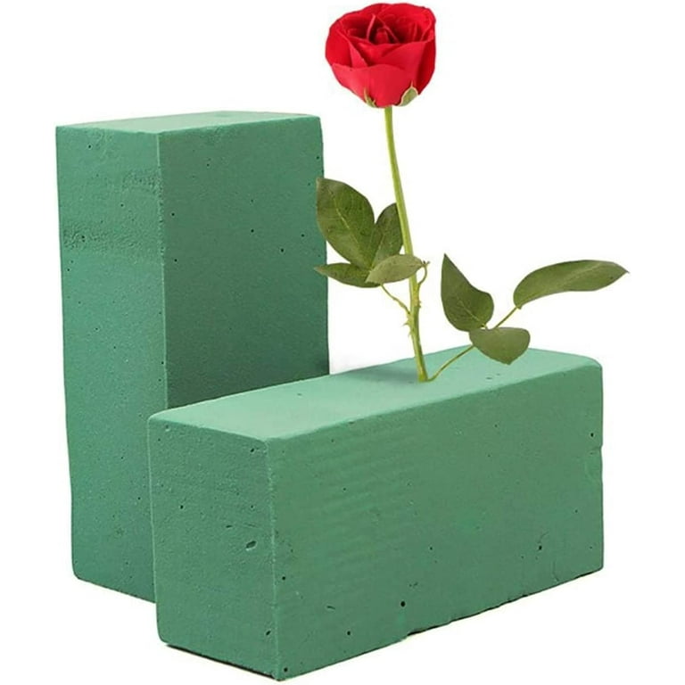  8 Pcs Floral Foam Blocks for Flower Arrangements Wet & Dry  Green Foam Bricks for Fresh and Artificial Flowers Crafts Wedding Birthdays  Home and Garden Decorations 8.9 L x 4.1 W