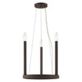 thumbnail image 5 of 40243-91 Livex Lighting Alpine - 3 Light Mini Chandelier-25 Inches Tall and 12 Inches Wide-Brushed Nickel Finish, 5 of 5