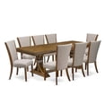 thumbnail image 7 of East West Furniture Laneville 9-Piece Dining Room Set in Walnut Finish, 7 of 7
