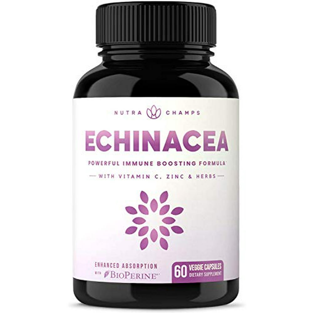 Echinacea Extract 1000mg Supplement with Goldenseal, Elderberry