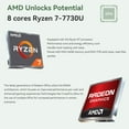 thumbnail image 3 of HP Newest 255 G10 Professional Business Laptop, AMD Ryzen 7 7730U, 15.6" FHD IPS Display, 32GB RAM, 1TB SSD, HDMI, Wi-Fi 6, Webcam, Windows 11 Home, Black, 3 of 6