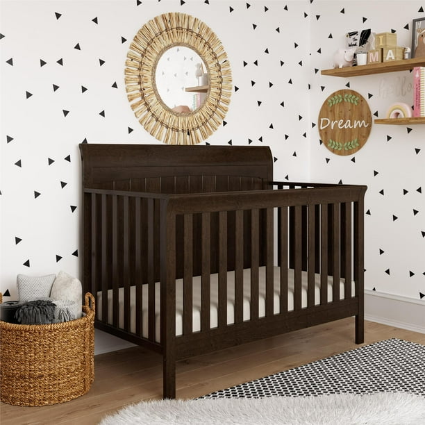Baby Relax Carnell 5 In 1 Convertible Sleigh Crib Timber Brown Walmart Com Baby Relax Carnell 5 In 1 Convertible Sleigh Crib Timber Brown Walmart Com