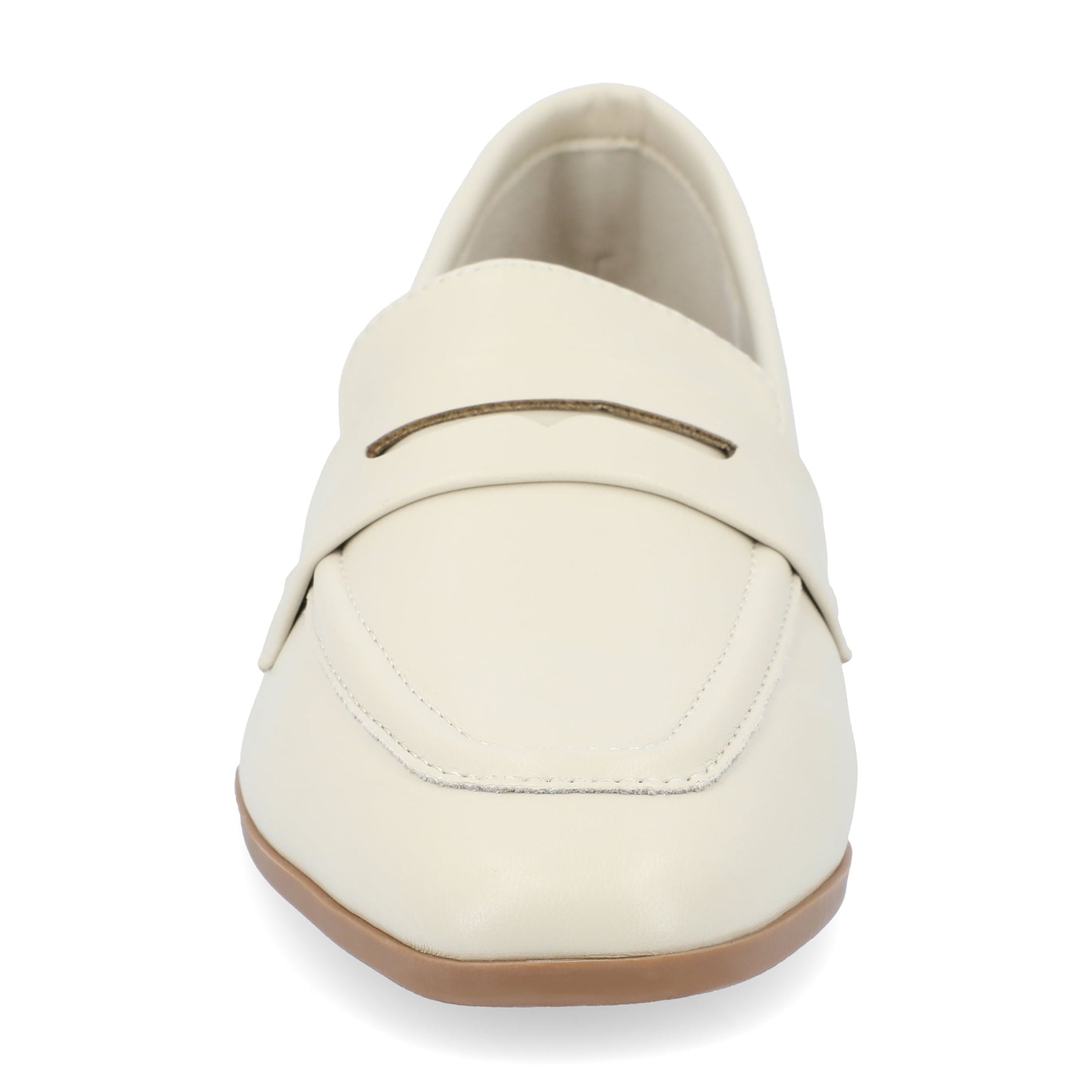 Journee Womens Myeesha Loafer Slip On Square Toe Dress Flats