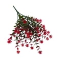 thumbnail image 2 of Artificial Camellia Flower Bouquets - 14.5" Red UV Resistant Fake Plants for Porch, Patio, Garden & Outdoor/Indoor Home Wedding Valentines Day Decor, By Preplabs, 2 of 9