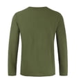 thumbnail image 3 of Fesfesfes Long Sleeve Shirt for Men Casual Solid Pullover V Neck Sweater Sports Sweater Bottoming Tops Blouse, 3 of 7