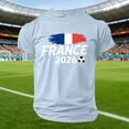 thumbnail image 2 of CONZONE Mens France Soccer T-Shirts Short Sleeve International Football T Shirts for Men Crew Neck Graphic Casual Summer Tee Tops, 2 of 3