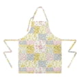 thumbnail image 2 of Pioneer Flower Floral Print Pattern Apron for Women and Men, Cotton Linen Waterproof with Pockets, Adjustable, 33x27 Inch for Kitchen, Gardening, BBQ, Salon, 2 of 6