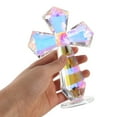 thumbnail image 6 of Masteelf Crystal Cross Paperweight Cross Decor For Shelf Christian Cross Statue For Easter Decorations Collectible Cross Figurine For Table, 6 of 9