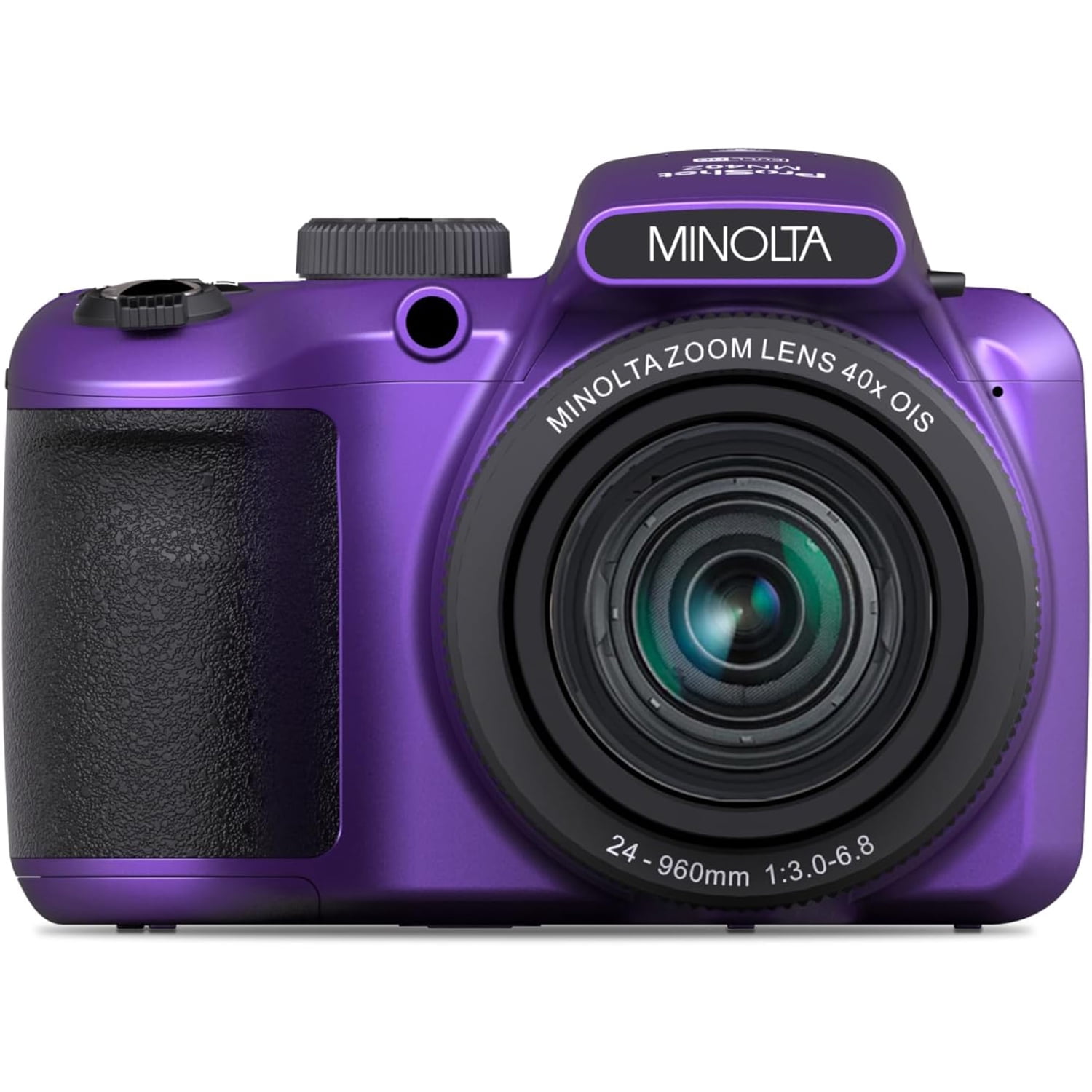 Minolta MN40Z 20 MP / 1080P FHD Bridge Camera w/40x Optical Zoom (Purple)