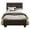 Espresso, variant on Lexicon Lorenzi Contemporary Wood and Faux Leather Twin Bed in Dark Brown