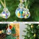 thumbnail image 3 of 12 bolas navideñas de cristal de 2,2 cm, mini bolas de prisma de colores AB, para decoración de árbol de Navidad, cristales colgantes para Navidad, bodas, fiestas y hogar (AB), 3 of 5
