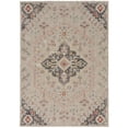 thumbnail image 2 of Contemporary Home Living 3' x 5' Geometric Medallion Area Throw Rug - Cream and Navy Blue, 2 of 7