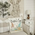 thumbnail image 4 of LSLJS Easter Day Pillowcase Rabbit Theme Living Room Sofa Pillowcase, Easter Pillow Covers 18X18, 4 of 5