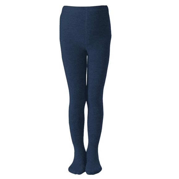 Unizone Uniforms Leggings d'Hiver Épaisses en Coton Unies pour Tout-Petites Filles (5 - 7 Ans, Marine)