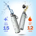 thumbnail image 2 of Floral 29oz Stainless Steel Insulated Thermos with Tea Filter, 360° Printed Travel Bottle, Leakproof BPA-Free,Anti-Slip Base, 304 Inner & 201 Outer, Vacuum Cup,Thanksgiving,Christmas, Spring,Flower, 2 of 6