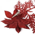 thumbnail image 5 of Clearance Sales Christmas Wreath Artificial Pine Wreath Berries Pinecones Flocked Cedar Twigs Grapevine Wreath With Pine Needles Spruce, Red, 5 of 5