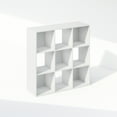 thumbnail image 2 of Furinno Pelli Cubic Storage Cabinet, Bookcase, Bookshelf, 9-Cube, White, 2 of 6